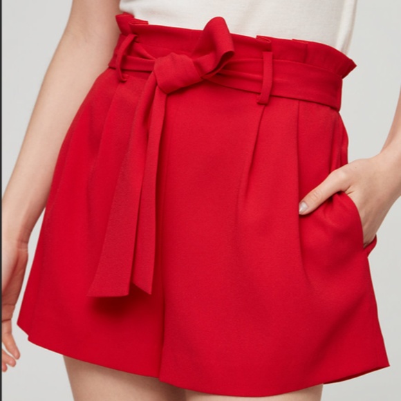 Aritzia Babaton Dress Shorts with Tie-Waist Black - Picture 3 of 3